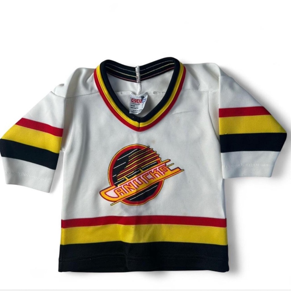 Vintage CCM Vancouver Canucks Jersey Toddler 2T- 3T Made in Canada